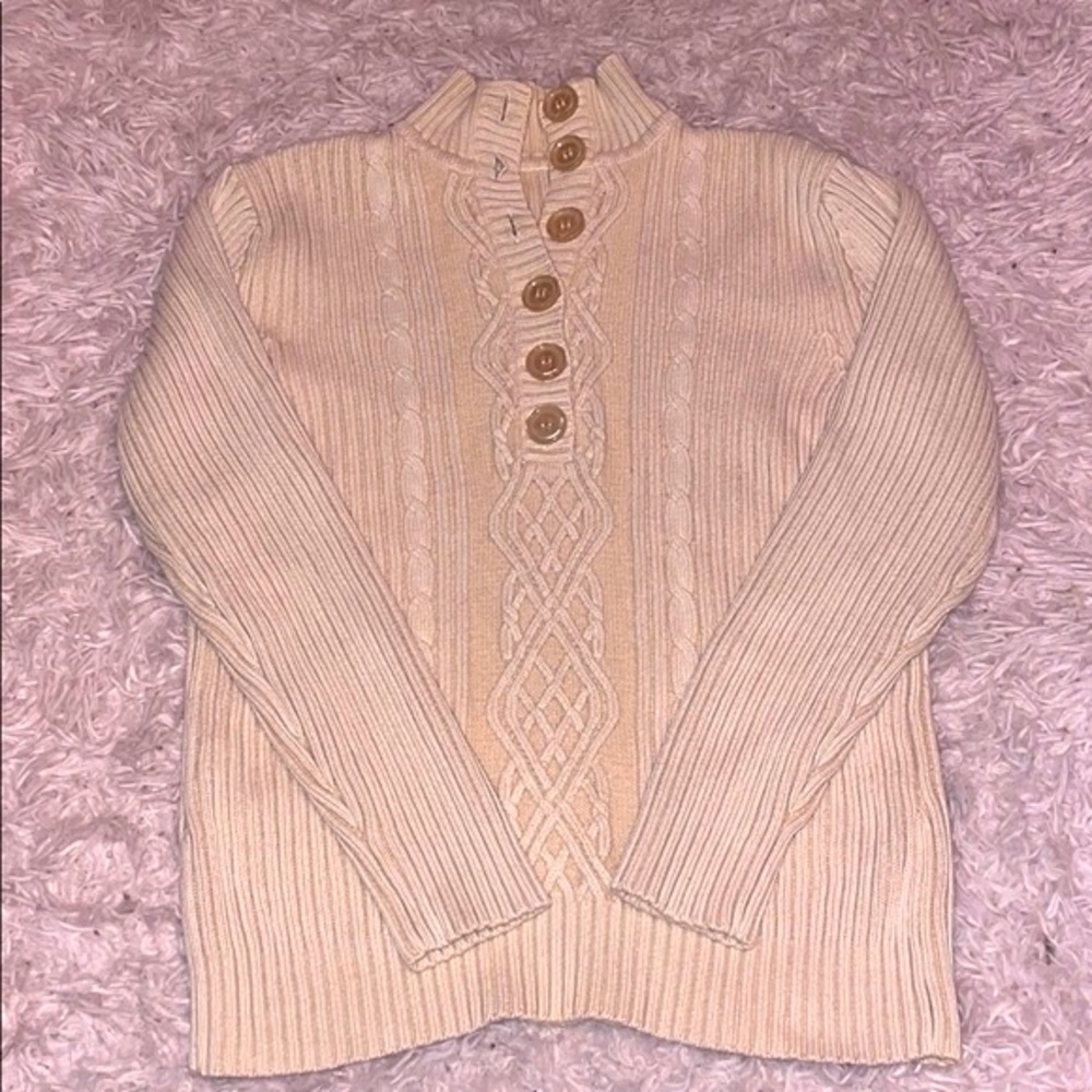 Half Button Knit Pullover Sweater